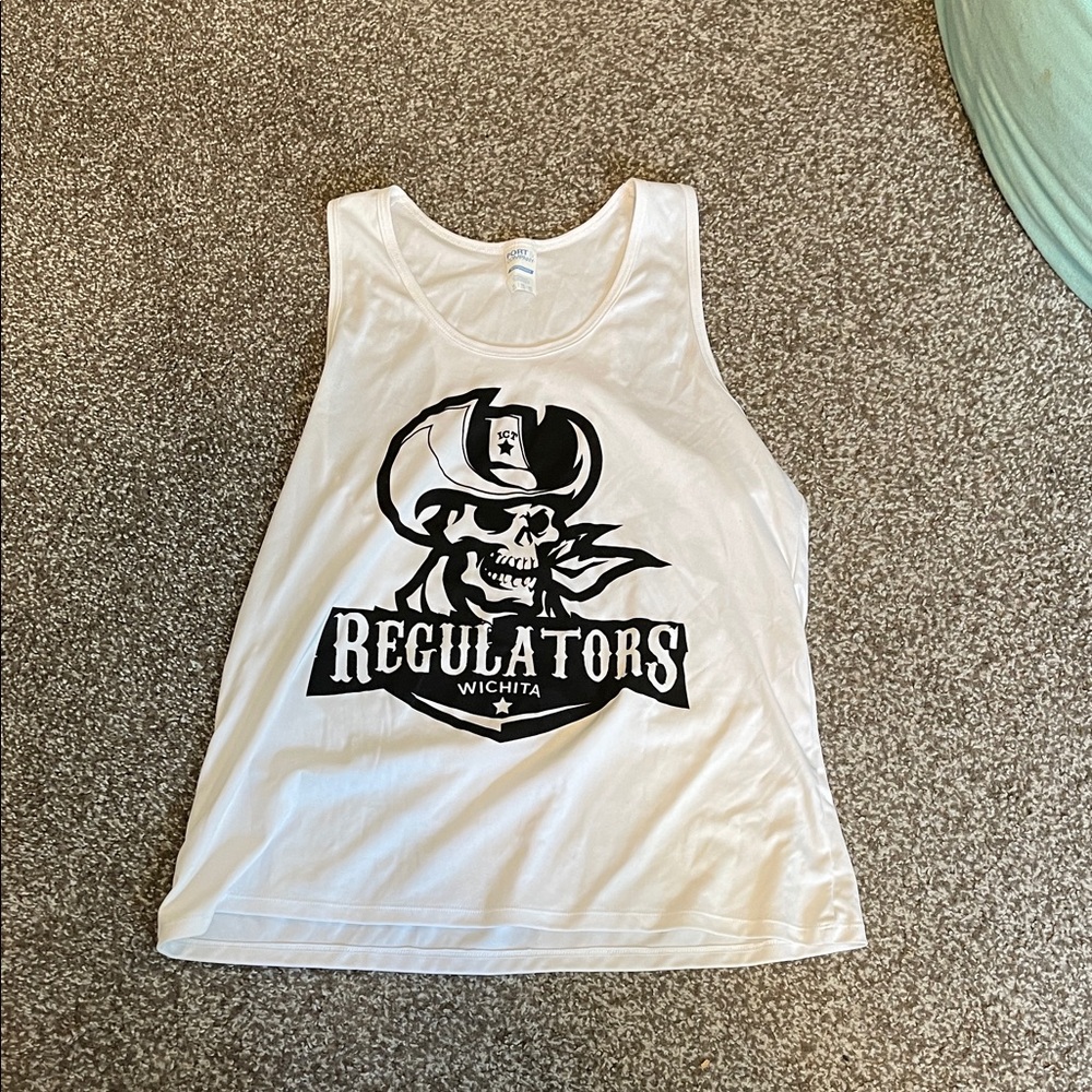 Graphic Skull White Tank Top